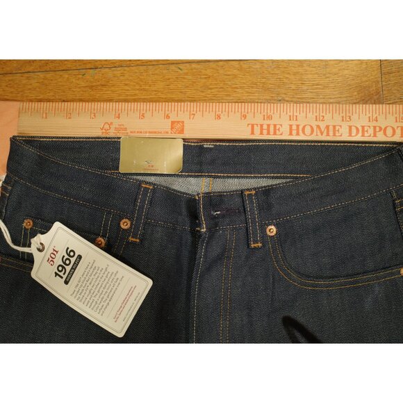 Levi's Vintage Clothing 1966 501 31 X 34 Selvedge Denim LVC Dead Stock New Japan - Picture 5 of 16